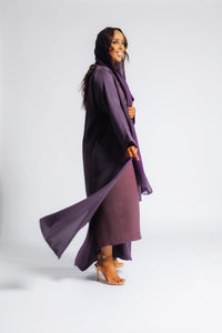 Dark Purple Abaya