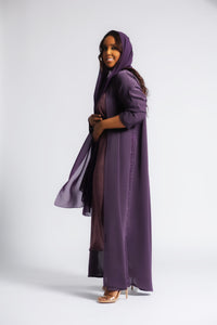 Dark Purple Abaya